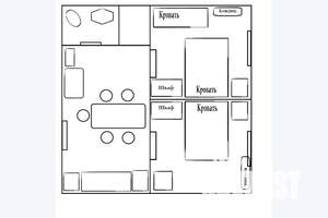 Дом 42м², 1-этажный, посуточно,