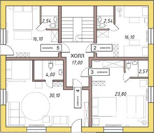 Дом 340м², 3-этажный, посуточно,