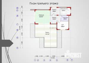 Коттедж 378м², 3-этажный, участок 5 сот.  