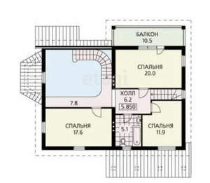 Дом 545м², 3-этажный, участок 9 сот.  