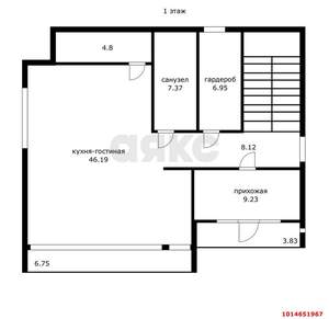 Дом 450м², 3-этажный, участок 6 сот.  