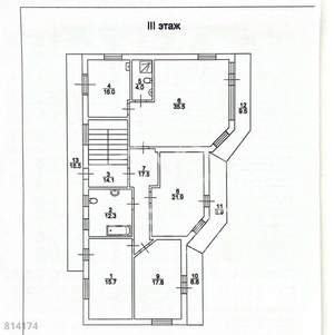 Дом 594м², 3-этажный, участок 10 сот.  