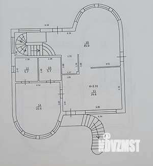 Дом 333м², 3-этажный, участок 6 сот.  