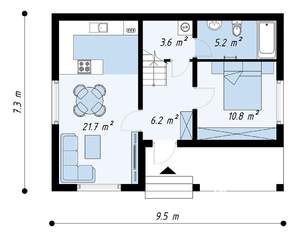Дом 150м², 2-этажный, участок 10 сот.  