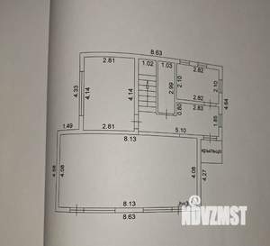 Дом 151м², 2-этажный, участок 6 сот.  