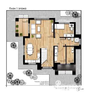 Дом 171м², 2-этажный, участок 4 сот.  