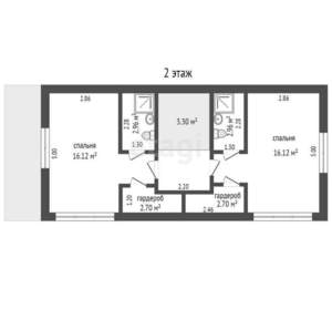 Дом 115м², 2-этажный, участок 3 сот.  