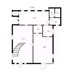 Дом 438м², 3-этажный, участок 6 сот.  