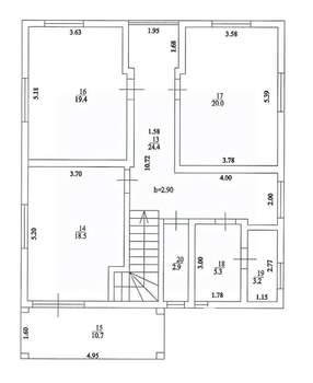 Дом 307м², 3-этажный, участок 8 сот.  