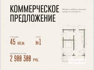 Дом 45м², 1-этажный, участок 2 сот.  