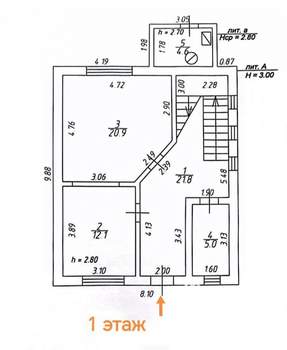 Дом 155м², 2-этажный, участок 5 сот.  