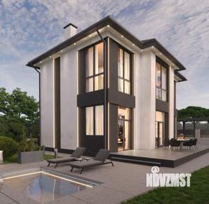 Коттедж 180м&sup2;, 2-этажный, участок 4 сот.  