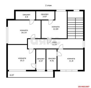 Дом 450м², 3-этажный, участок 6 сот.  