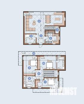 Дом 240м², 2-этажный, участок 8 сот.  