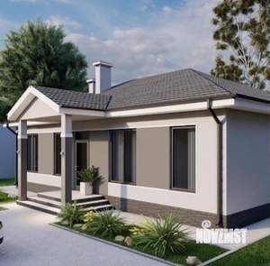 Таунхаус 100м&sup2;, 1-этажный, участок 4 сот.  