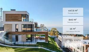 Коттедж 448м², 3-этажный, участок 8 сот.  