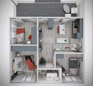 Дом 75м², 1-этажный, участок 4 сот.  