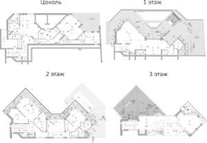 Коттедж 736м², 3-этажный, участок 11 сот.  