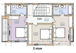 Коттедж 153м², 2-этажный, участок 3 сот.  