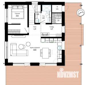 Дом 210м², 3-этажный, участок 4 сот.  
