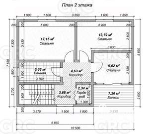 Коттедж 300м², 2-этажный, участок 5 сот.  