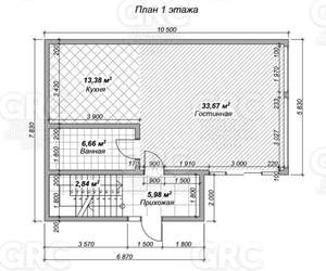 Коттедж 300м², 2-этажный, участок 5 сот.  