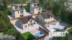 Дом 170м&sup2;, 3-этажный, участок 3 сот.  