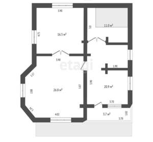 Дом 271м², 3-этажный, участок 6 сот.  