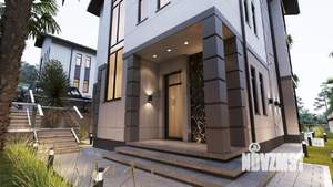 Коттедж 288м², 3-этажный, участок 5 сот.  