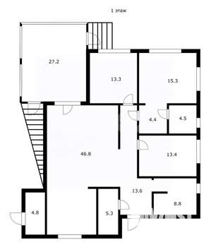 Дом 330м², 2-этажный, участок 7 сот.  