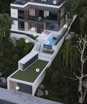 Дом 340м², 2-этажный, участок 6 сот.  