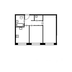 2-к квартира, на длительный срок, 62м2, 2/5 этаж