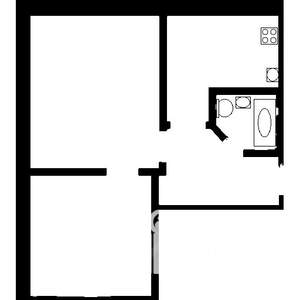 2-к квартира, на длительный срок, 35м2, 5/5 этаж