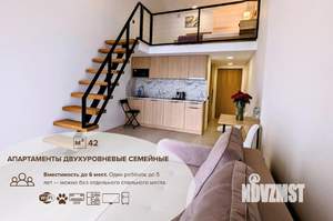 1-к квартира, посуточно, 42м2, 1/1 этаж