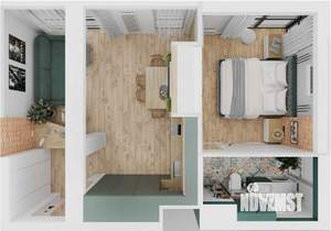 2-к квартира, на длительный срок, 40м2, 6/8 этаж
