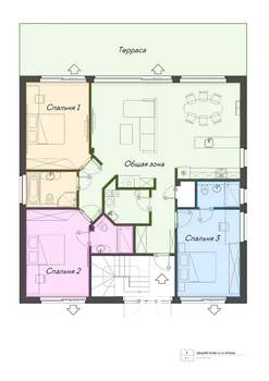 4-к квартира, посуточно, 134м2, 1/2 этаж