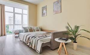 Студия квартира, на длительный срок, 34м2, 12/23 этаж
