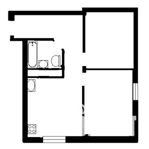 2-к квартира, на длительный срок, 50м2, 1/13 этаж