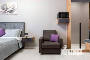 1-к квартира, посуточно, 24м2, 1/1 этаж