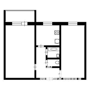 2-к квартира, на длительный срок, 50м2, 2/5 этаж