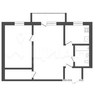 2-к квартира, на длительный срок, 43м2, 7/9 этаж