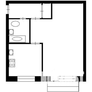 1-к квартира, на длительный срок, 32м2, 5/5 этаж