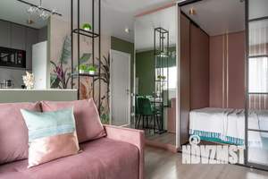 Студия квартира, посуточно, 35м2, 1/12 этаж