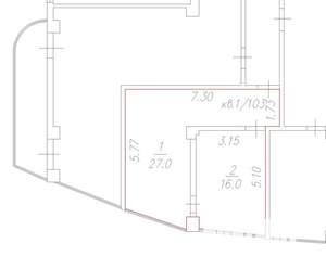1-к квартира, на длительный срок, 43м2, 12/19 этаж