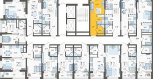 Студия квартира, вторичка, 23м2, 17/19 этаж