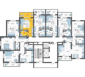 Студия квартира, вторичка, 26м2, 10/16 этаж