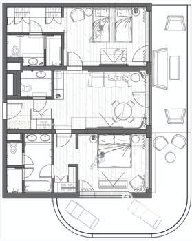 3-к квартира, строящийся дом, 116м2, 8/10 этаж