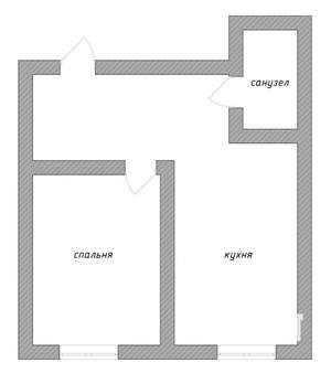 1-к квартира, вторичка, 33м2, 2/3 этаж
