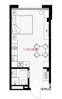 1-к квартира, вторичка, 30м2, 3/7 этаж