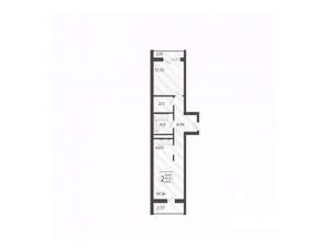 2-к квартира, вторичка, 51м2, 15/19 этаж